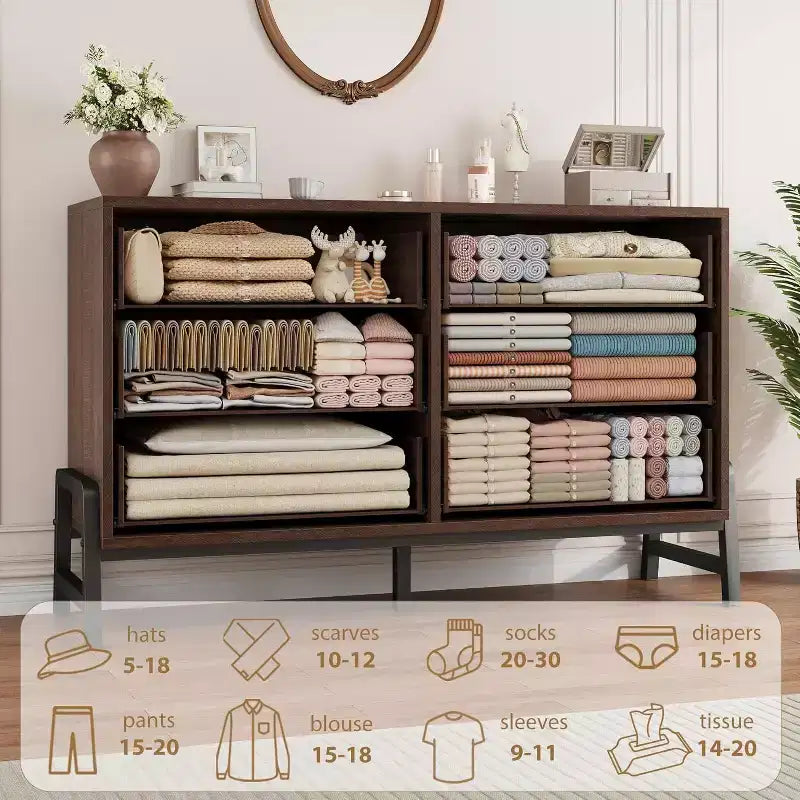 Armoire de rangement en bois grande capacité