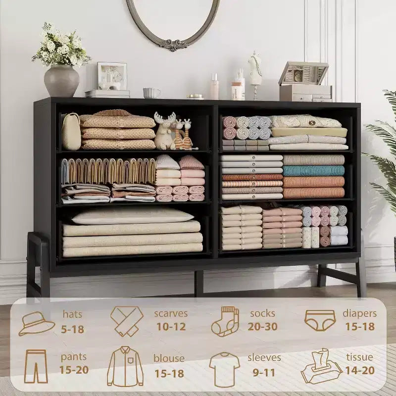Armoire de rangement en bois grande capacité