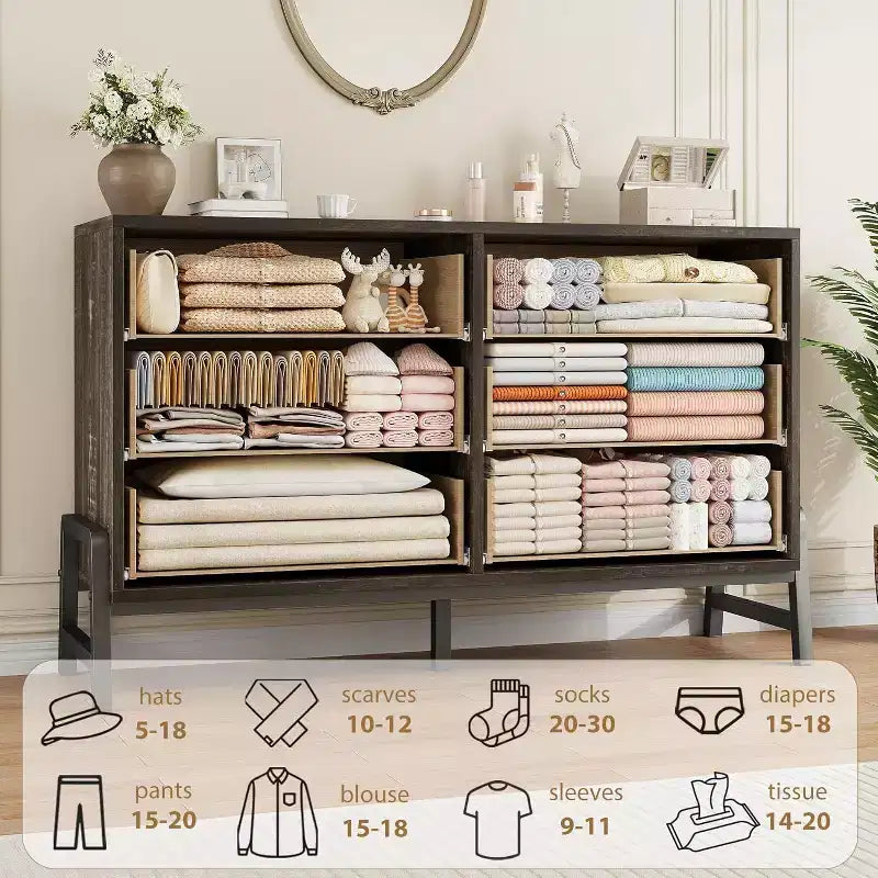 Armoire de rangement en bois grande capacité