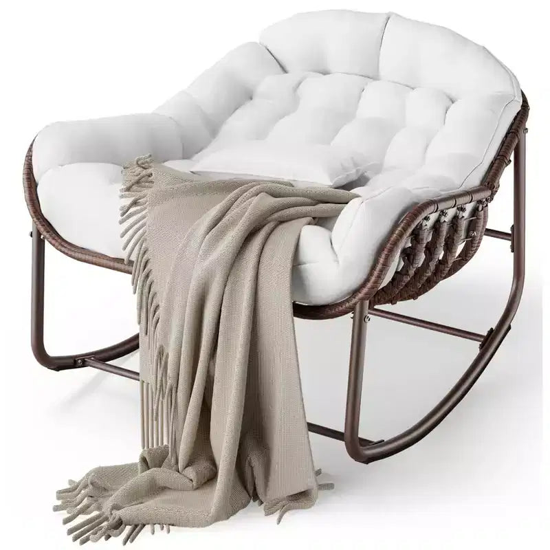 Fauteuil à bascule Papasan d'extérieur