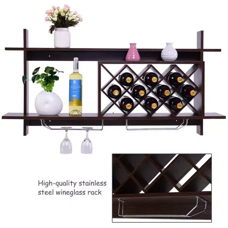 Étagère de rangement murale pour boissons