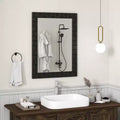 Miroir mural avec cadre en bois