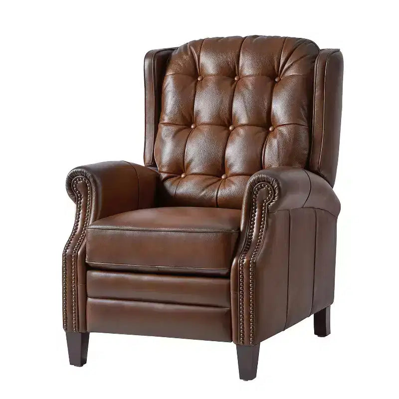 Fauteuil relax électrique en cuir véritable