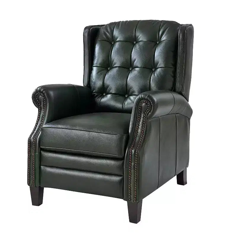 Fauteuil relax électrique en cuir véritable