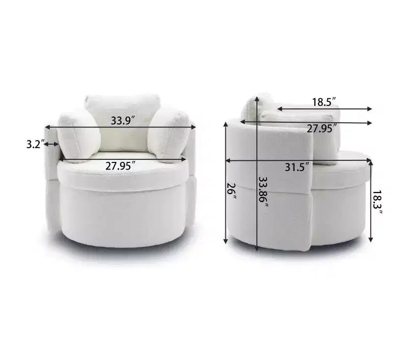 Fauteuil-seau pivotant