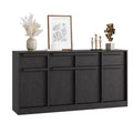 Modern Sideboard Buffet Cabinet Large Coffee Storage Cabinet with Wood Grain Panels Multi-Functional Storage for Living Room
