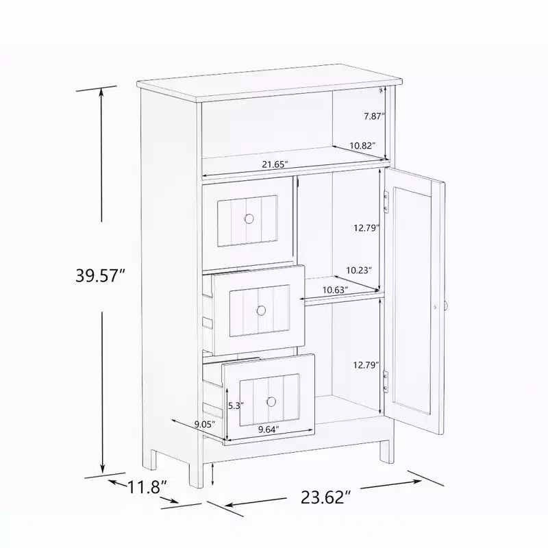 Casier de salle de bain