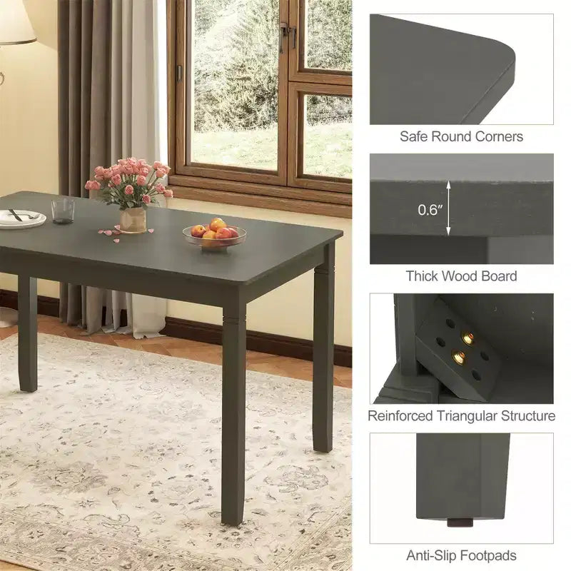 Table à manger en bois