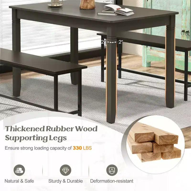 Table à manger en bois