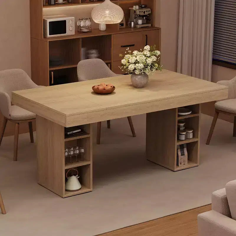 Grande table à manger de cuisine en bois