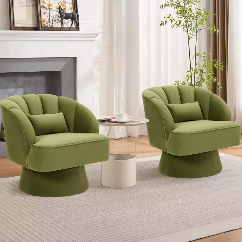 Fauteuil lounge cylindrique pivotant moderne