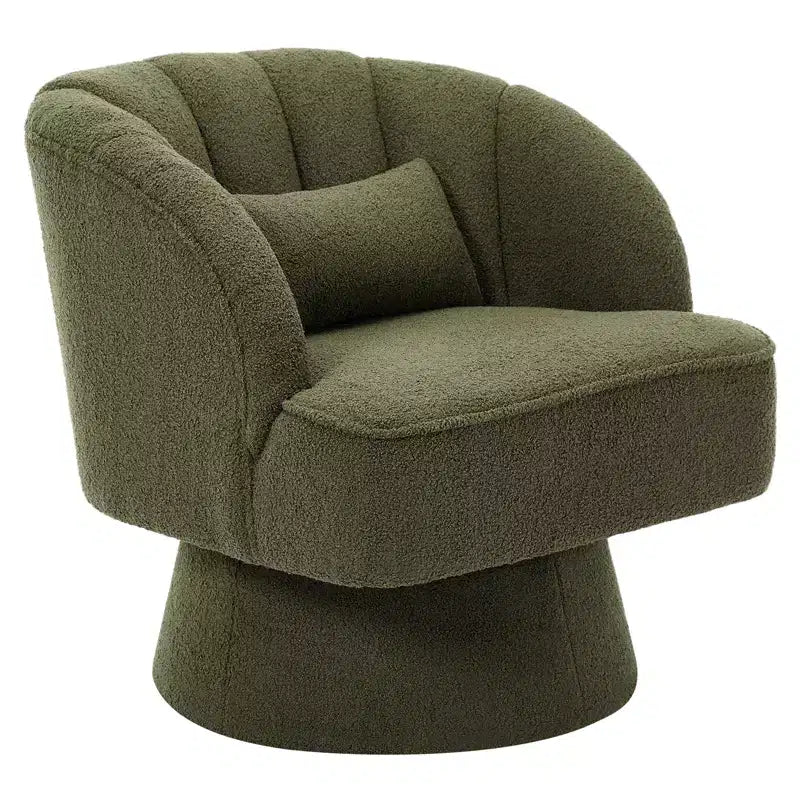 Fauteuil lounge cylindrique pivotant moderne