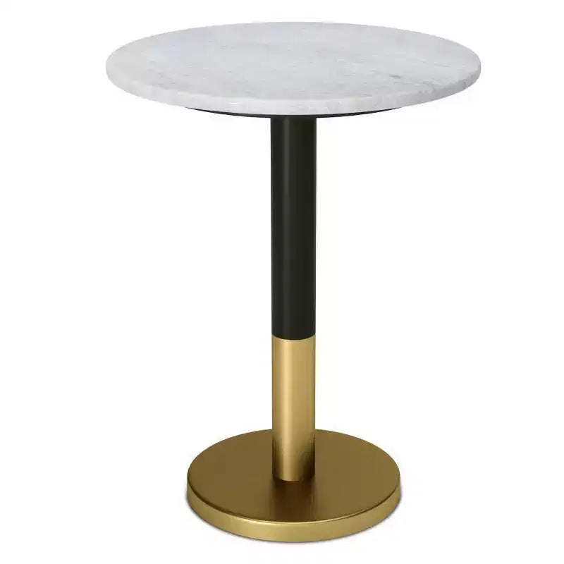 Ryan Marble Side Table White - WyndenHall: Gold Frame Scratch-Resistant Modern Accent Furniture